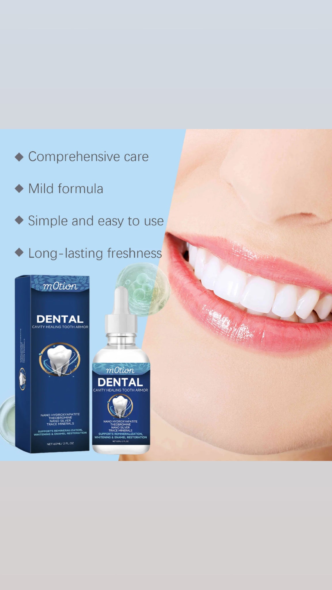 Dental Cavity Healing Tooth Armor